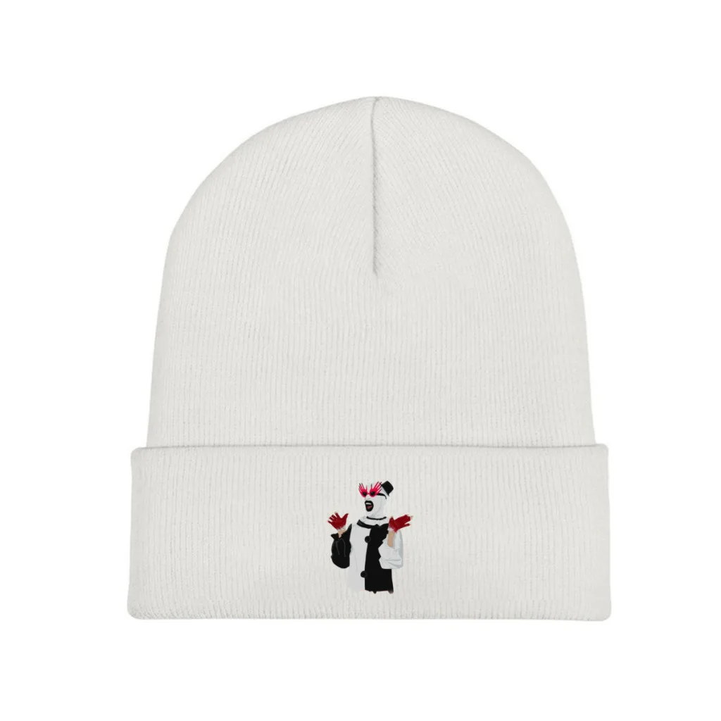 Art the Clown Terrifier Hats Keep Warm Autumn Winter Knitted Hat Female Letter Hip-hop Boy Girl Knitted Hat