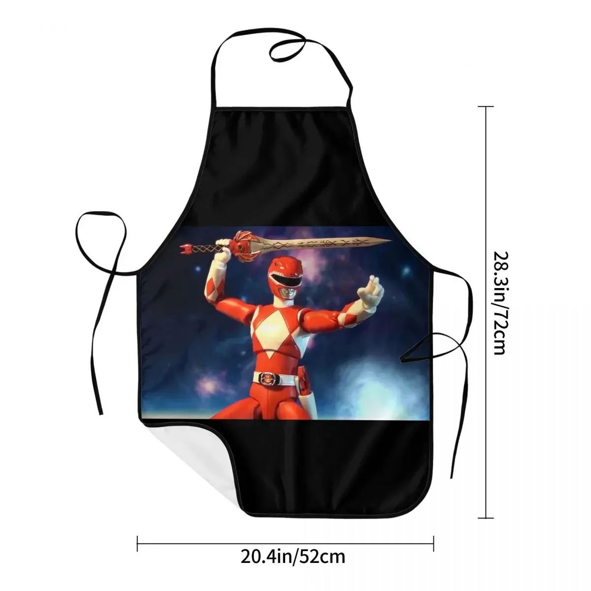 Mighty Morphin Power Ranger Apron Chef Cooking Cuisine Tablier Waterproof Bib Kitchen Cleaning Pinafore for Women Men Painting