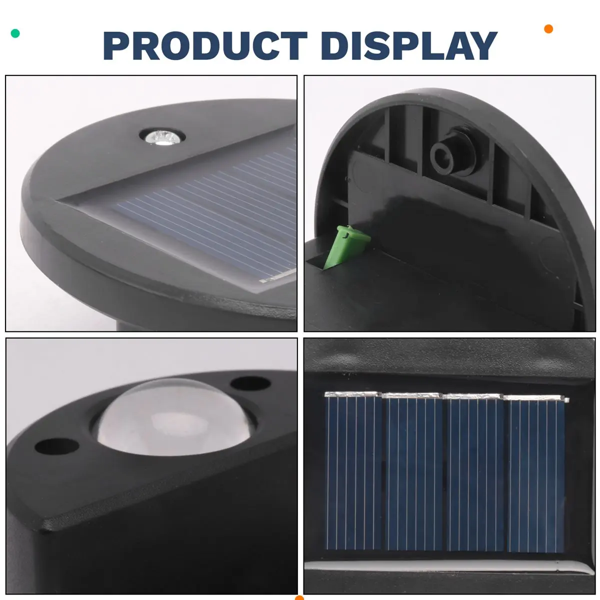 [N88R] 4pack Solar Powered Swimming Pool Edge Lights for Inground Pools, Above Ground Waterproof Wireless Pool Decorations