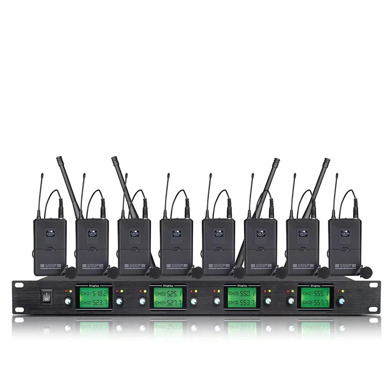 

XTUGA Professional 8-Channel UHF System Wireless Dynamic Microphone For Conference Use