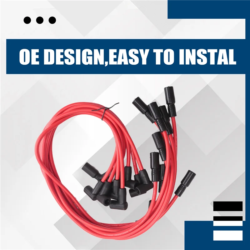 

A90Q-For Volvo Penta 3888328 3859000 Replacement Part- Ignition Wire Set 84-816608A1 For Mercruiser 5.0L 5.7L 816608A1 Marine Pa