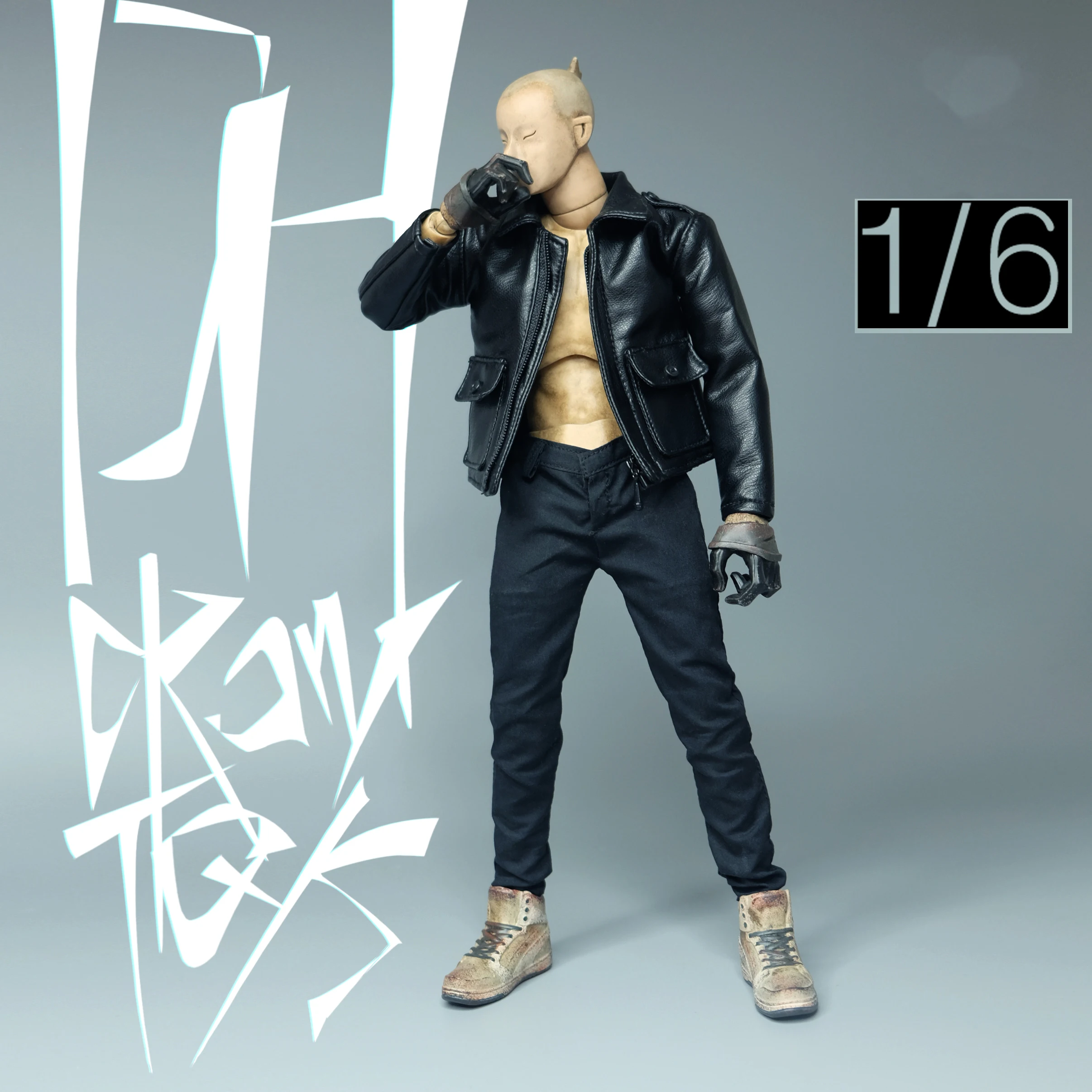 

1/6 Scale male dolls clothes leather coat jacket fit 12'' action figure body model