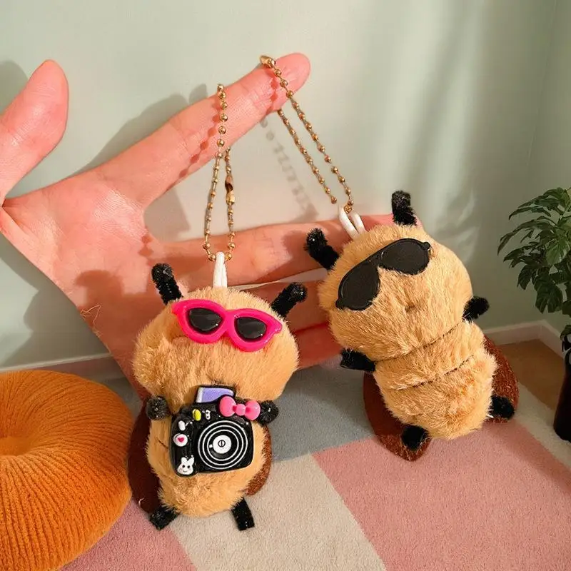 만화 플러시 바퀴벌레 모양 장난감 참 학생 가방 장식 재미있는 선물 액세서리 학생용