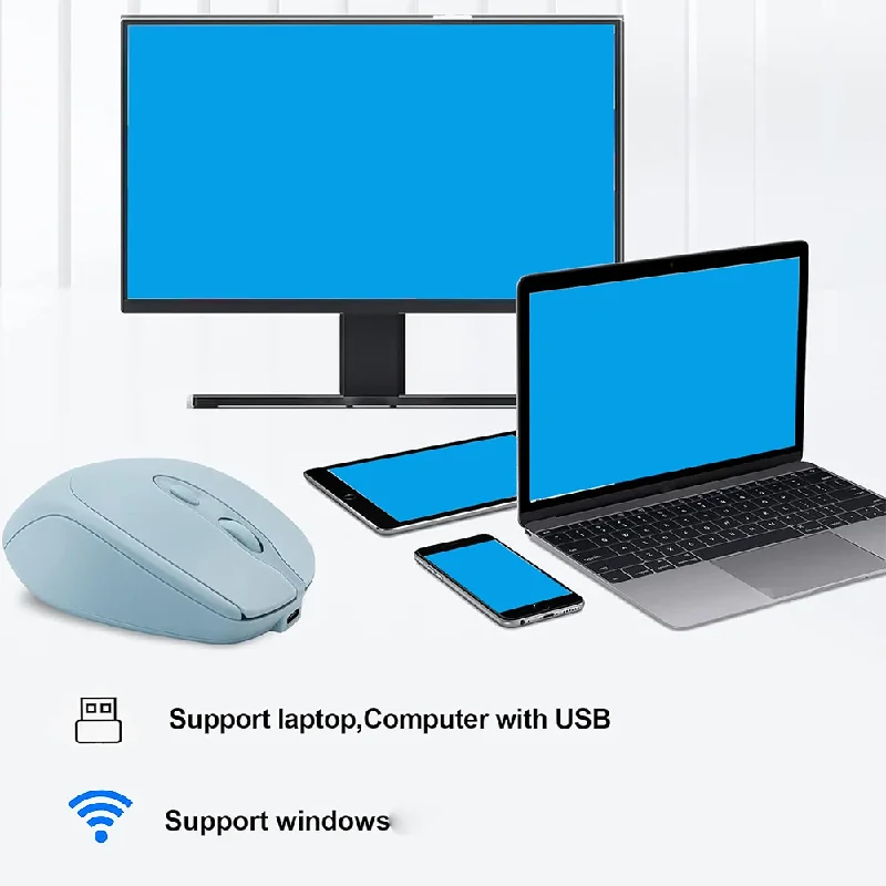 충전식 무선 컴퓨터 마우스 2.4G 블루투스 호환 무선 마우스 USB 자동 게이머 마우스 PC 노트북 Macbook 태블릿