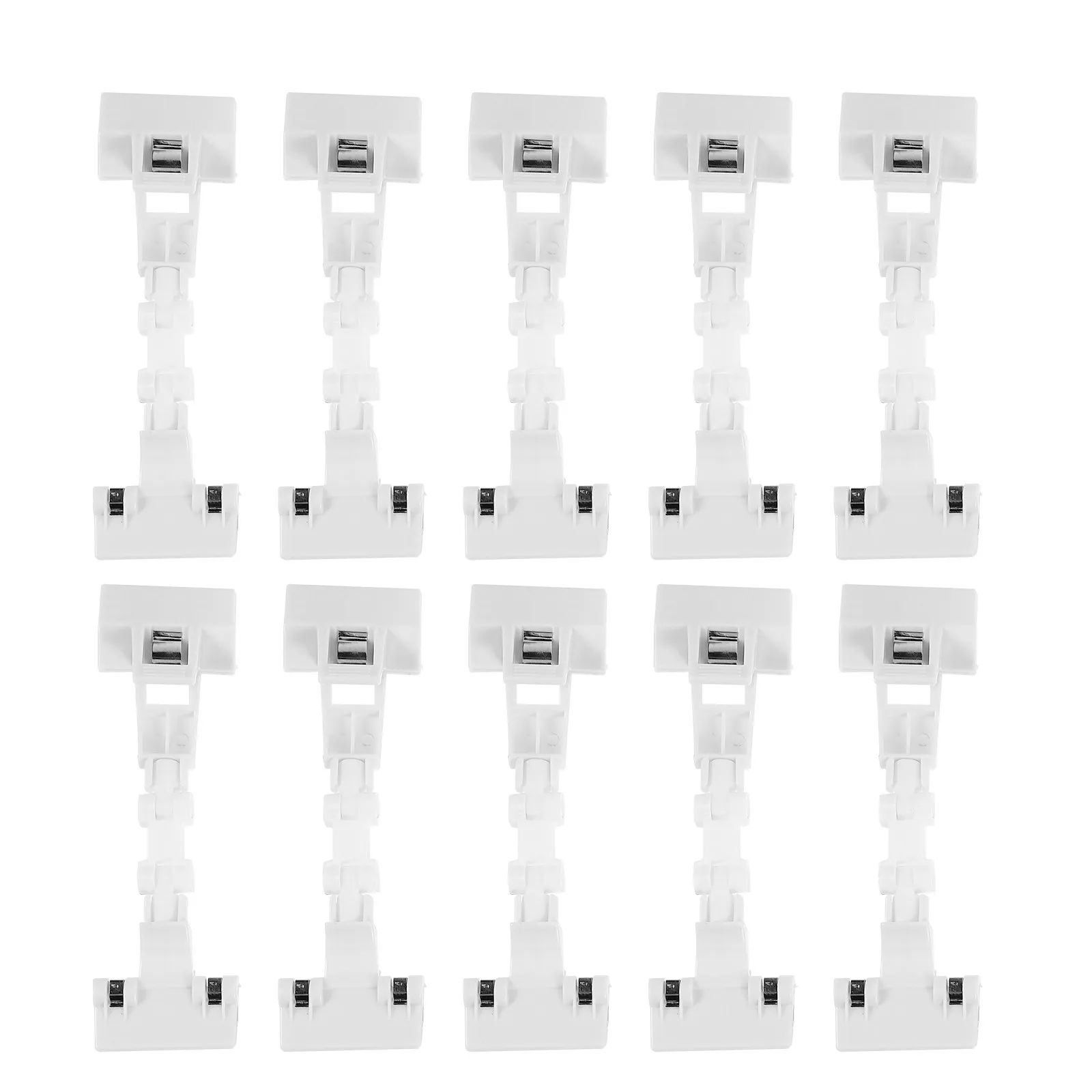 

10Pcs Heavy-Duty Plastic Mechanical Clamp Price Tag Holder for Retail Stores Supermarkets Restaurants Wedding Menus Name Cards