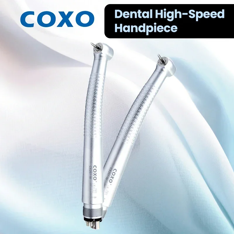 

COXO CX207-W High-Speed Dental Turbine Handpiece - Pneumatic 3-Way Water systems Coolant Spray for Tooth Cleaning and Whitening