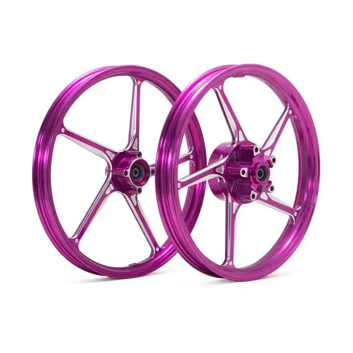 Custom Tubeless Forged Motorcycle Wheels Alloy Rims For Motorcycle Gold Strong Motorcycle Rim