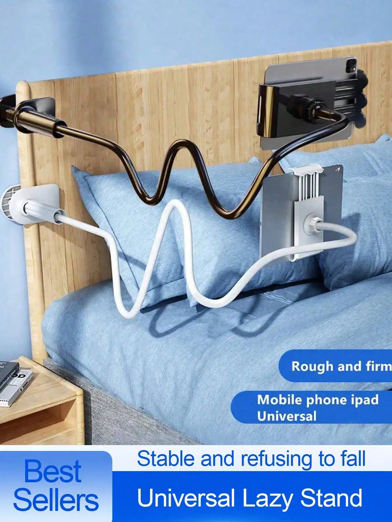 360 ° Rotating Tablet Phone Stand, Spiral Base, Can Be Tilted for Placement, Suitable for Bedside Use, Compatible with iPhone and Android Phones, Gift for Birthdays, Family, and Friends, 360-Degree Rotation, Can Be Til