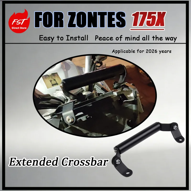 For ZONTES 175X 2026 Front Extension Balance Bar Dedicated Crossbar Accessory for Navigation Phone Mount No Drilling Or Cutting