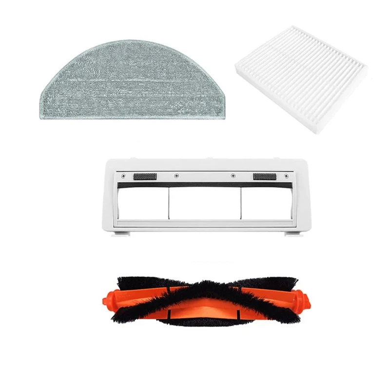 【مشعبية】فرش جانبية رئيسية ممسحة خرقة مرشحات Hepa لأجزاء المكنسة الكهربائية الروبوتية Irobot Roomba Combo Essential Y01420