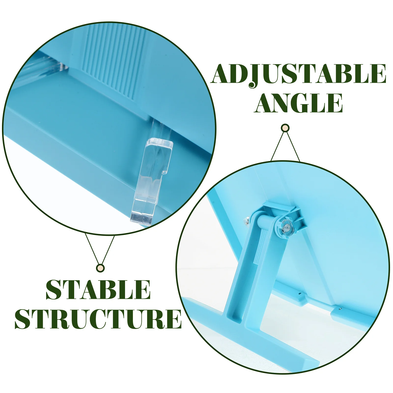 Supporto regolabile per la lettura Supporto per libri per studenti da tavolo Supporto pieghevole per apprendimento Supporto per libri portatile Organizzatore da scrivania