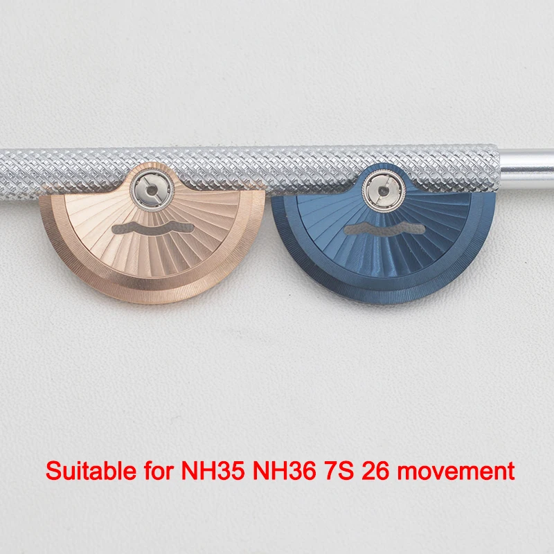 Mod NH35 Movement Guard Gold Automatic Hammer with UP Sticker Fit 4R35A 4R36A NH35A NH36A Automatic Movement Tools Part