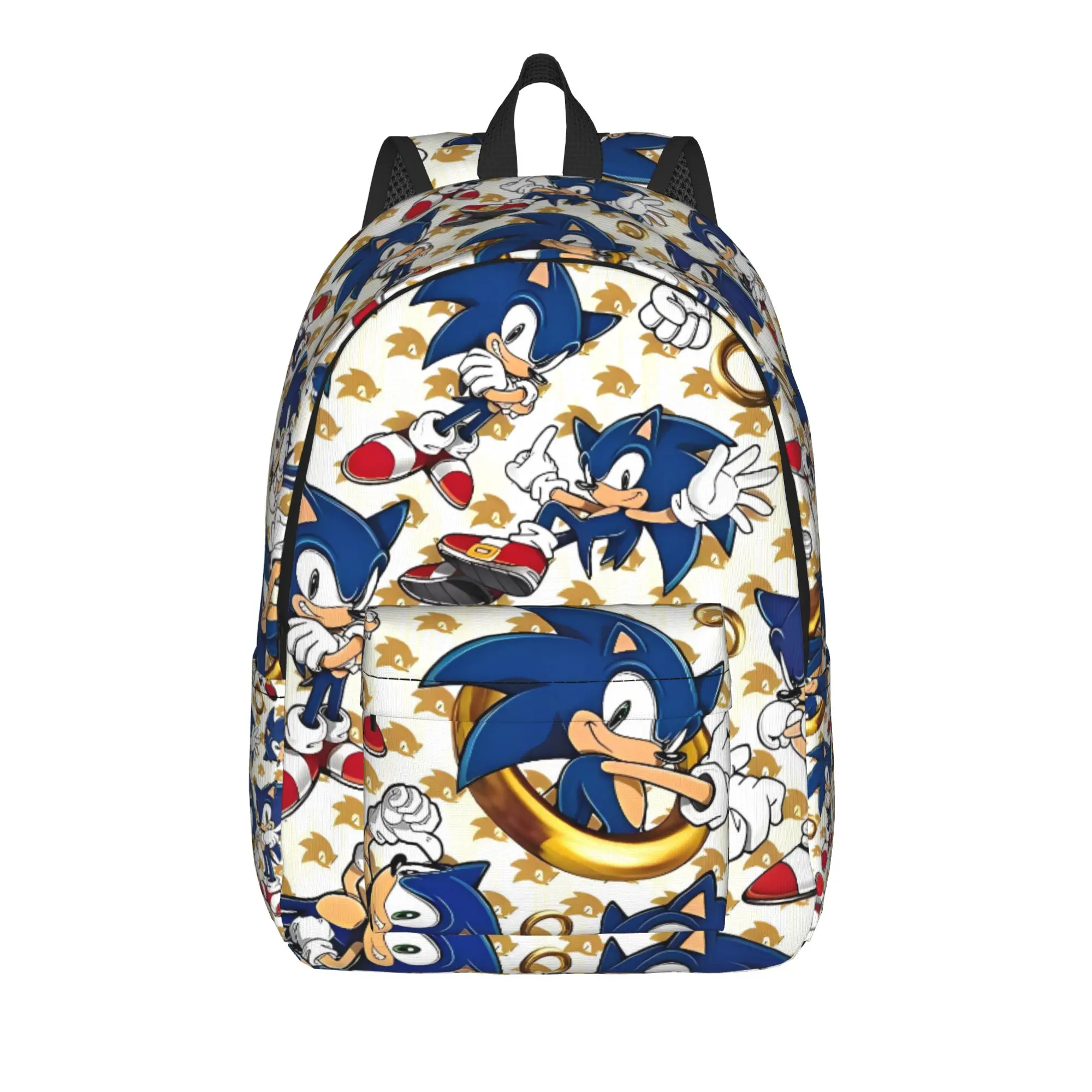 

Sonices Cartoon Backpack Men Polyester Travel Backpacks Pattern Elegant School Bags Rucksack
