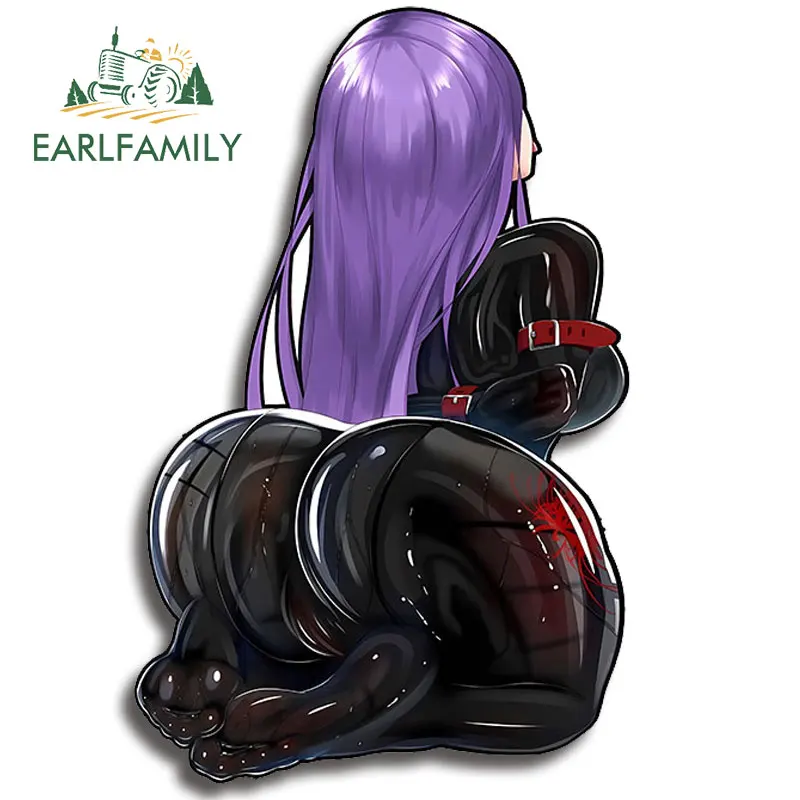 

EARLFAMILY 13 см x 8,3 см для девочки, наклейки на машину агента, сексуальная облегающая одежда, аниме переводная картинка, Переводные водонепроницаемые мотоциклетные наклейки