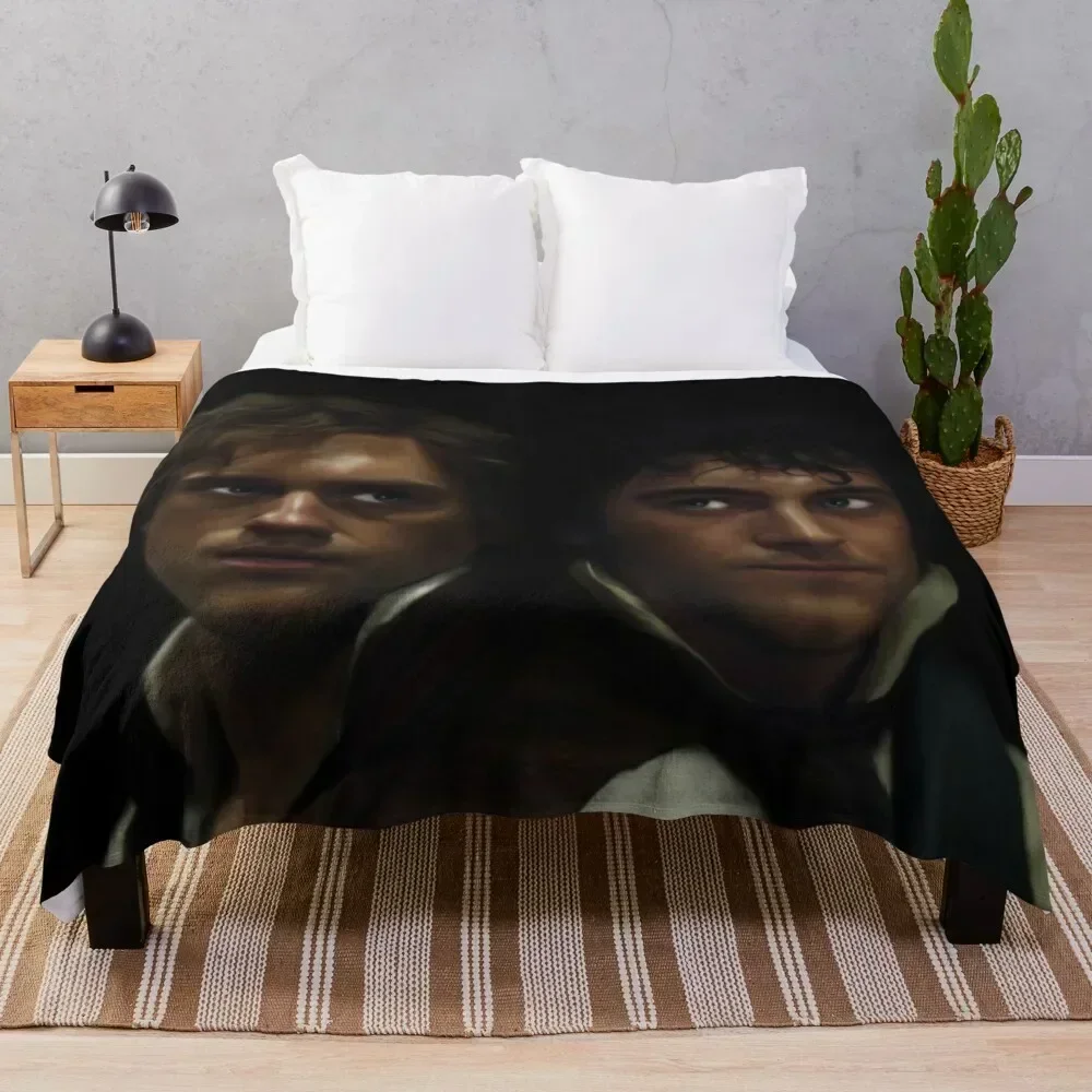 Enjolras and Grantaire Throw Blanket Soft Breathable Blanket for Night Sleeping