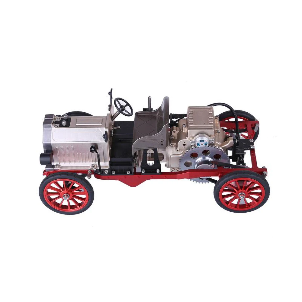 Teching rc carro clássico montagem elétrica modelo kit desktop ornamentos decorativos adultos crianças brinquedos presente