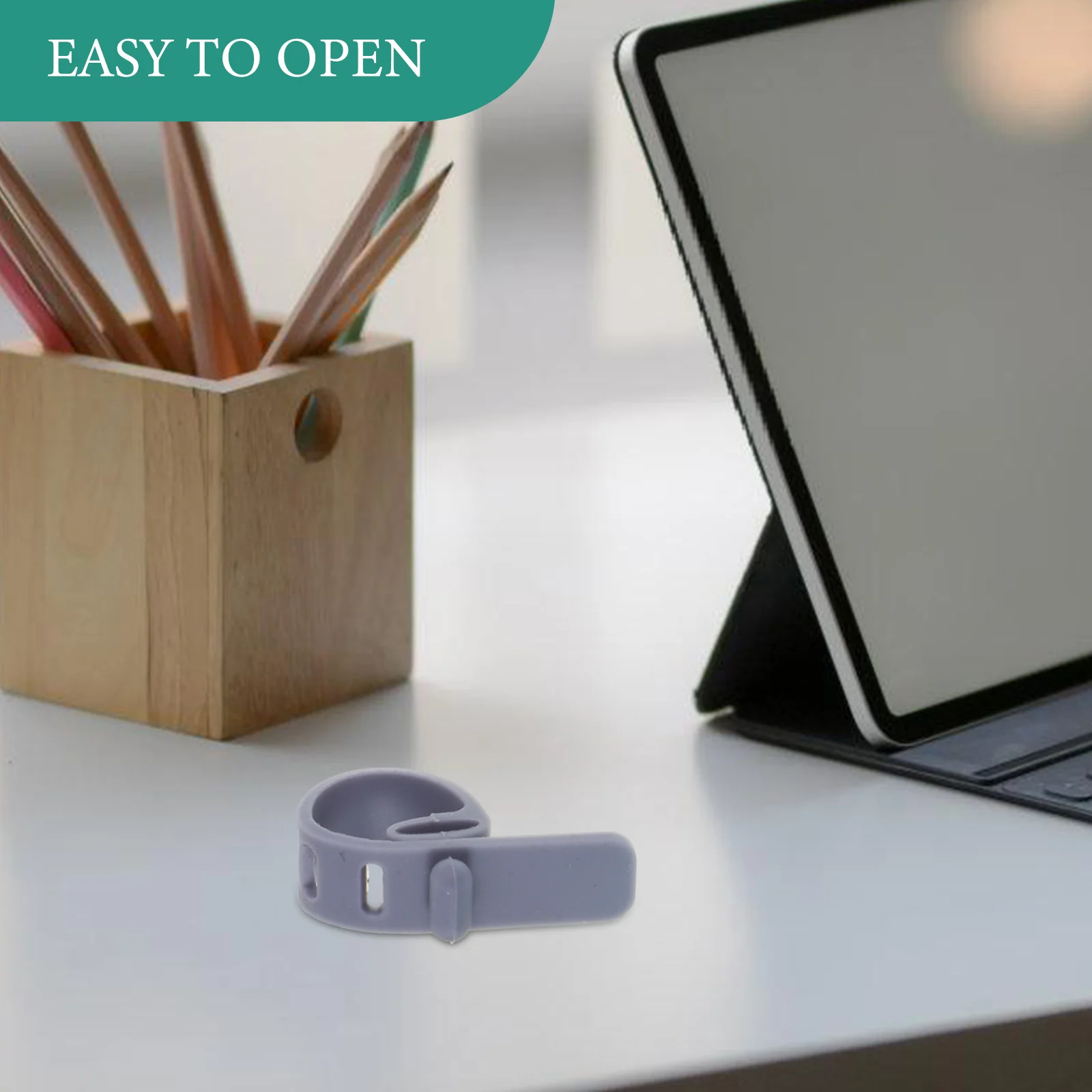 

8 Pcs Wire Handler Strap Cord Ties Silicone Management Organizers for Cords Cable Reusable Desk Holders