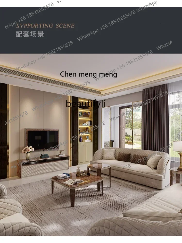 

M182 Легкий роскошный ТВ-шкаф, модель виллы, дом, большая и маленькая квартира, гостиная, итальянский модный шкаф для краски, фу