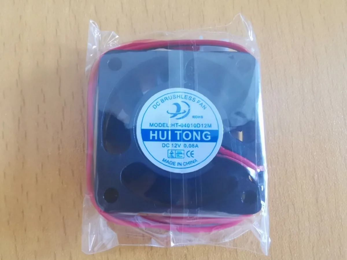 AA for 1 piece HT-04010D12M HUI TONG cooling fan 12V 0.08A 4CM 2 line new product -