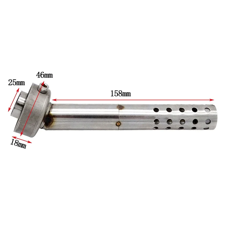 Qiilu Silenziatore universale per moto, tubo di scarico per moto, inserto deflettore per silenziatore DB Killer, adatto per tubo di scarico da 35 mm