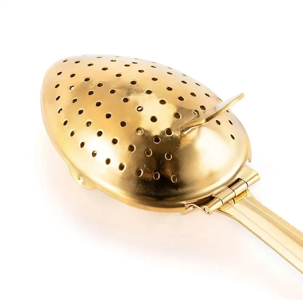 Stainless Steel Tea Infuser Strainer Fine Mesh Reusable Tea Strainer Mesh Strainer Spoon Shape Tea Filter Diffuser