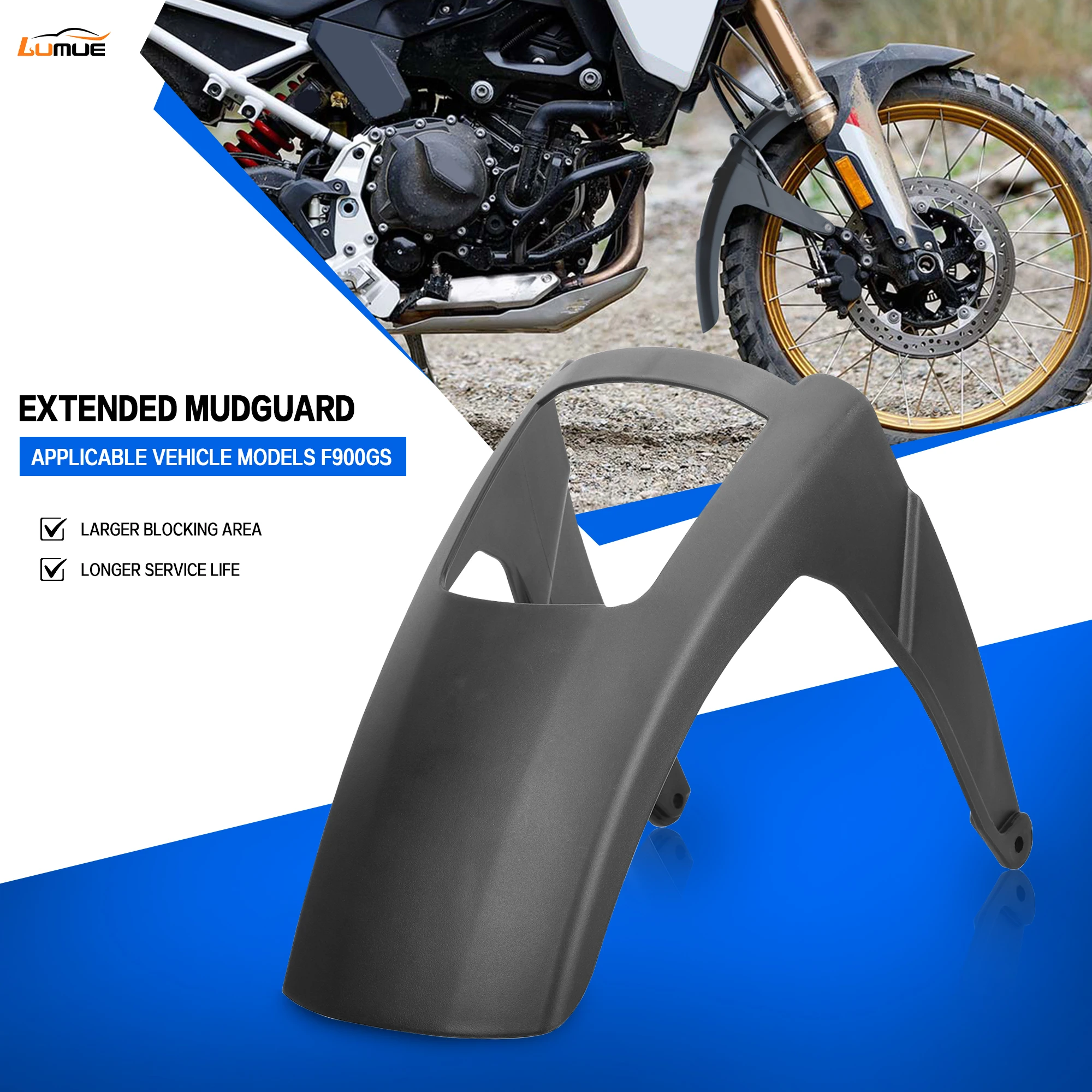 Motorcycle F900GS Accessorie ABS Front Mudguard Fender Rear Extender Extension For BMW F900GS F 900 GS Adventure 2024-2026