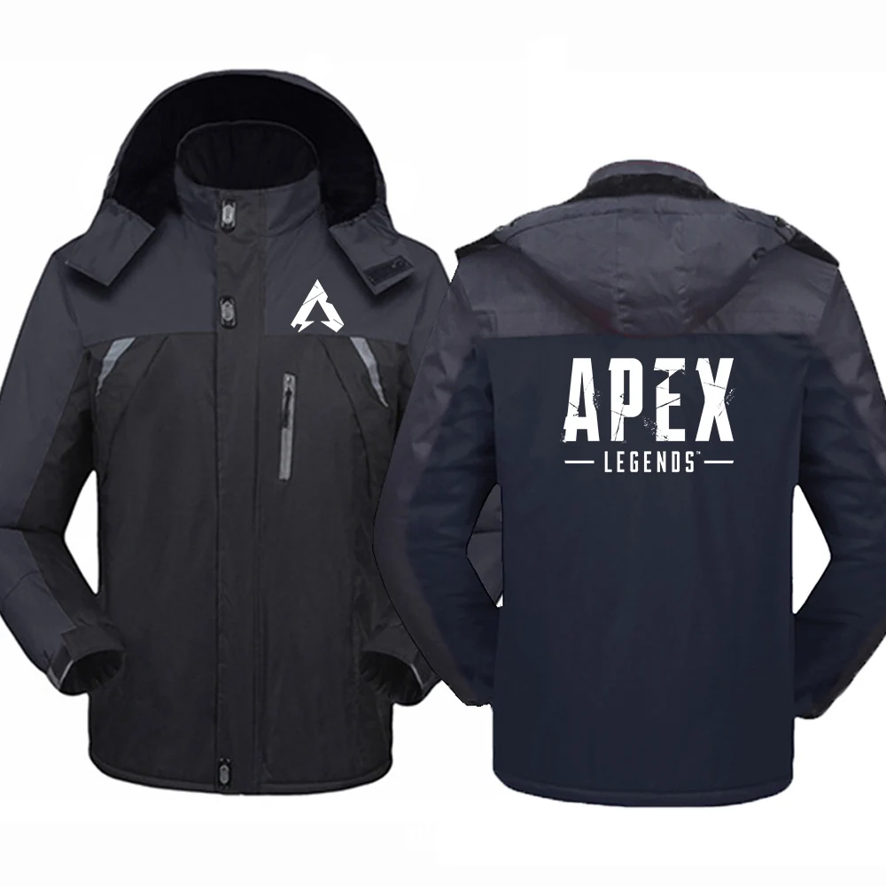 Apex Legends Game 2024 Men's New Autumn And Winter Thicken Windbreaker Waterproof Warm Outdoor Cold-Proof Comfortable Coats