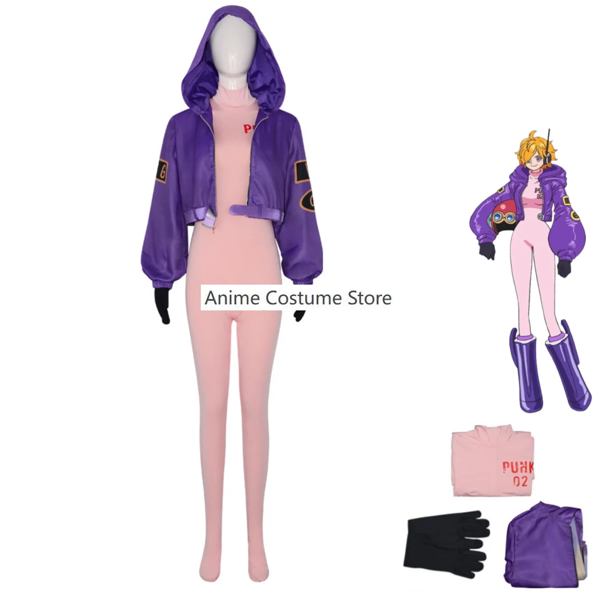 

Anime Egghead Island 106 Dr. Vegapunk 02 Lilith Cosplay Costume Sexy Jumpsuit Coat Uniform Woman Lovely Carnival Christmas Suit