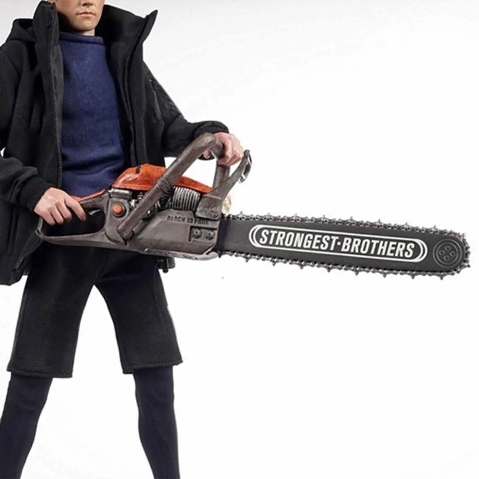 Modèle de tronçonneuse à l'échelle 1/6 pour scène d'action de figurine de mode Sodier de 12 pouces