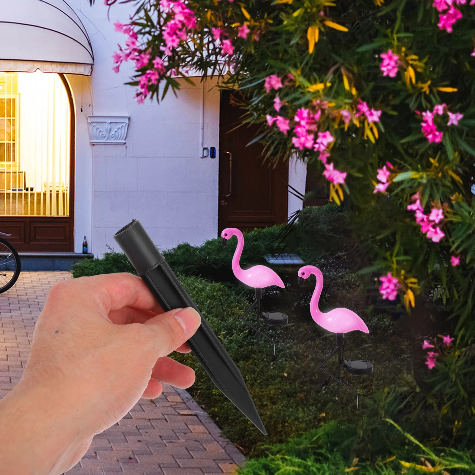 

10 шт. пластиковых колышков-держателей для газонных светильников, прочные, легко собираемые, для солнечных фонарей, для сада и улицы