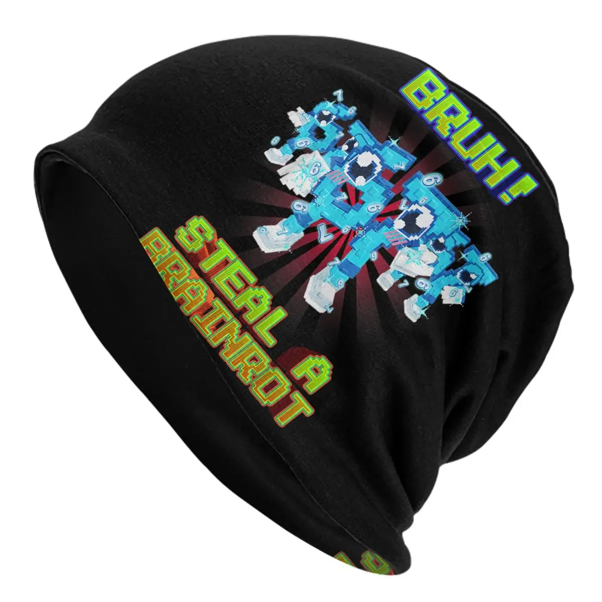 Bruh Los 67 Six Seven 6-7 Funny Brainrot Cap Vintage Adult Outdoor Skullies Beanies Hat Spring Warm Dual-use Bonnet Hats
