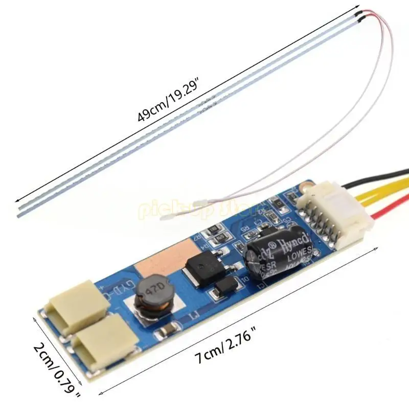 19 بوصة مصابيح الإضاءة الخلفية LED تحديث شرائط LED مزدوجة قطاع الضوء ولوحة القيادة وكابل للوحة شاشة LCD لوحة التلفزيون المزدوجة