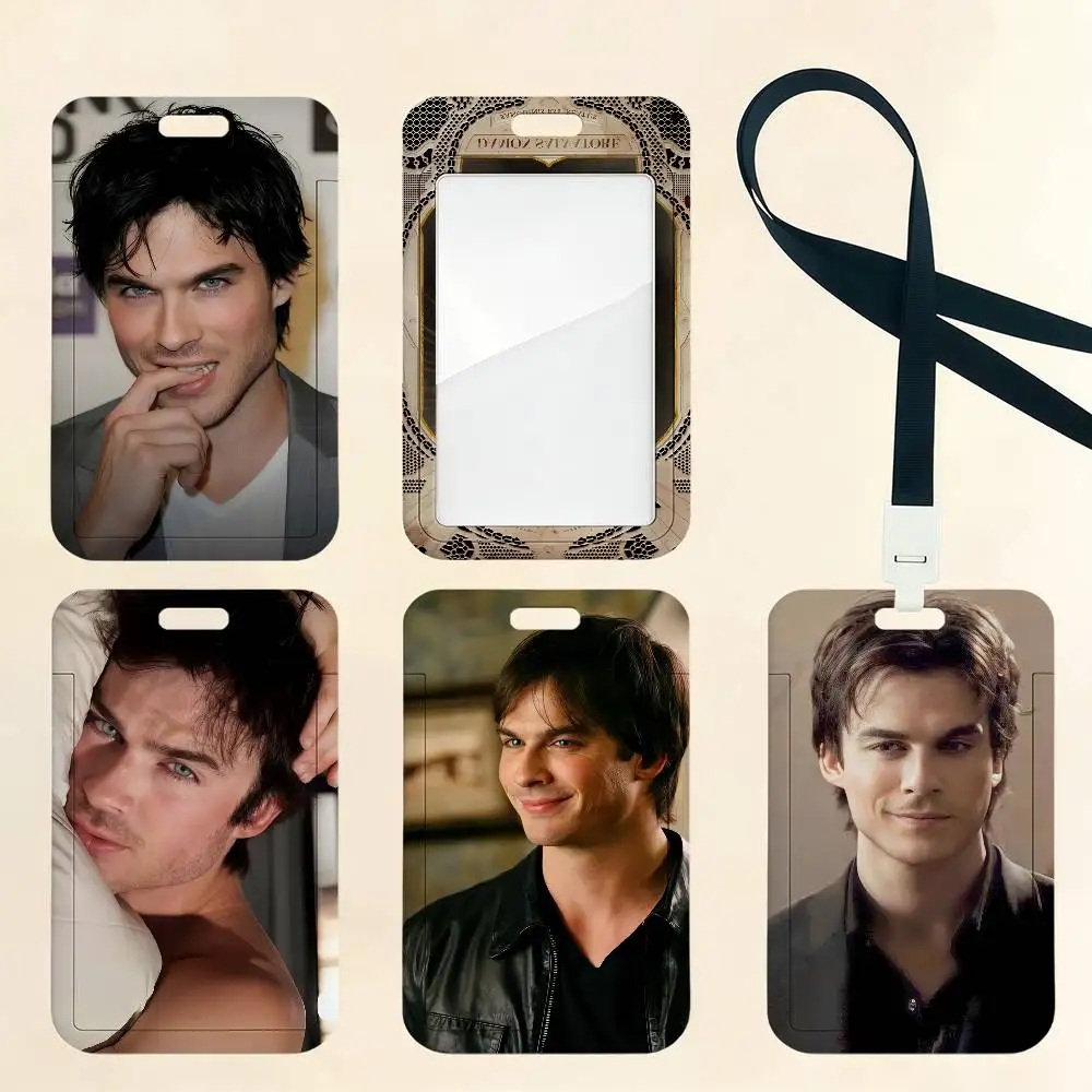 

Держатель для карт Damon Salvatore из «Дневников вампира»: для банковских карт, студенческих билетов, пропусков в метро, рабочих удостоверений, бейджей, карт доступа к дверям