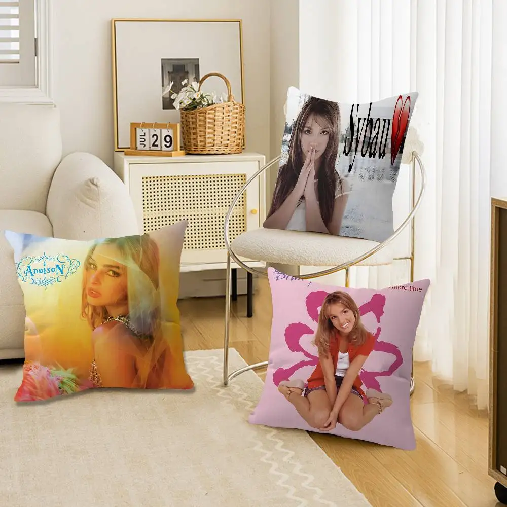 B-Britney-Spears Pop-Glamorous Cushion Cover Pillowcase Upholstery Sofa Throw Pillow Home Decor Pillowcas