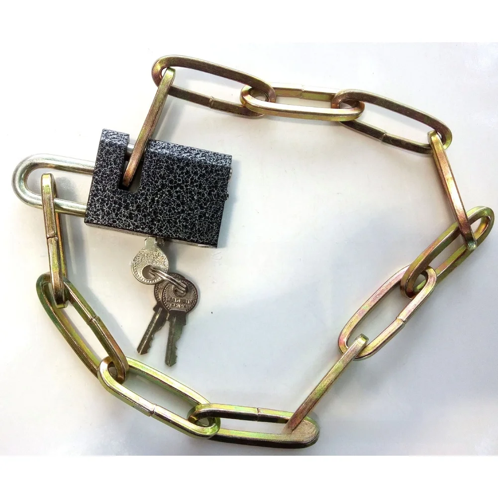 For mountain Bike Chain Lock 80cm Anti Theft Security Lock for Cycling with Edge Style Design Sturdy and Lightweight