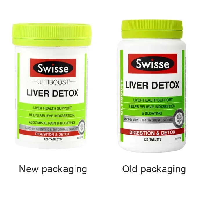 Swisse Liver Detox Liver Health Support Helps Relieve Indigestion & Bloating 120 Pcs