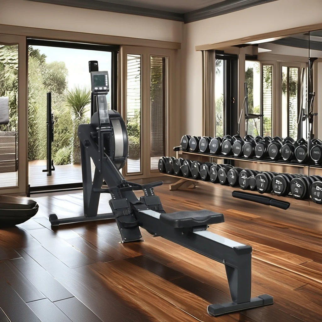 Air Rower Rowing Machine, High Intensity Cardio Fitness Equipment for Commercial Gym Club Training