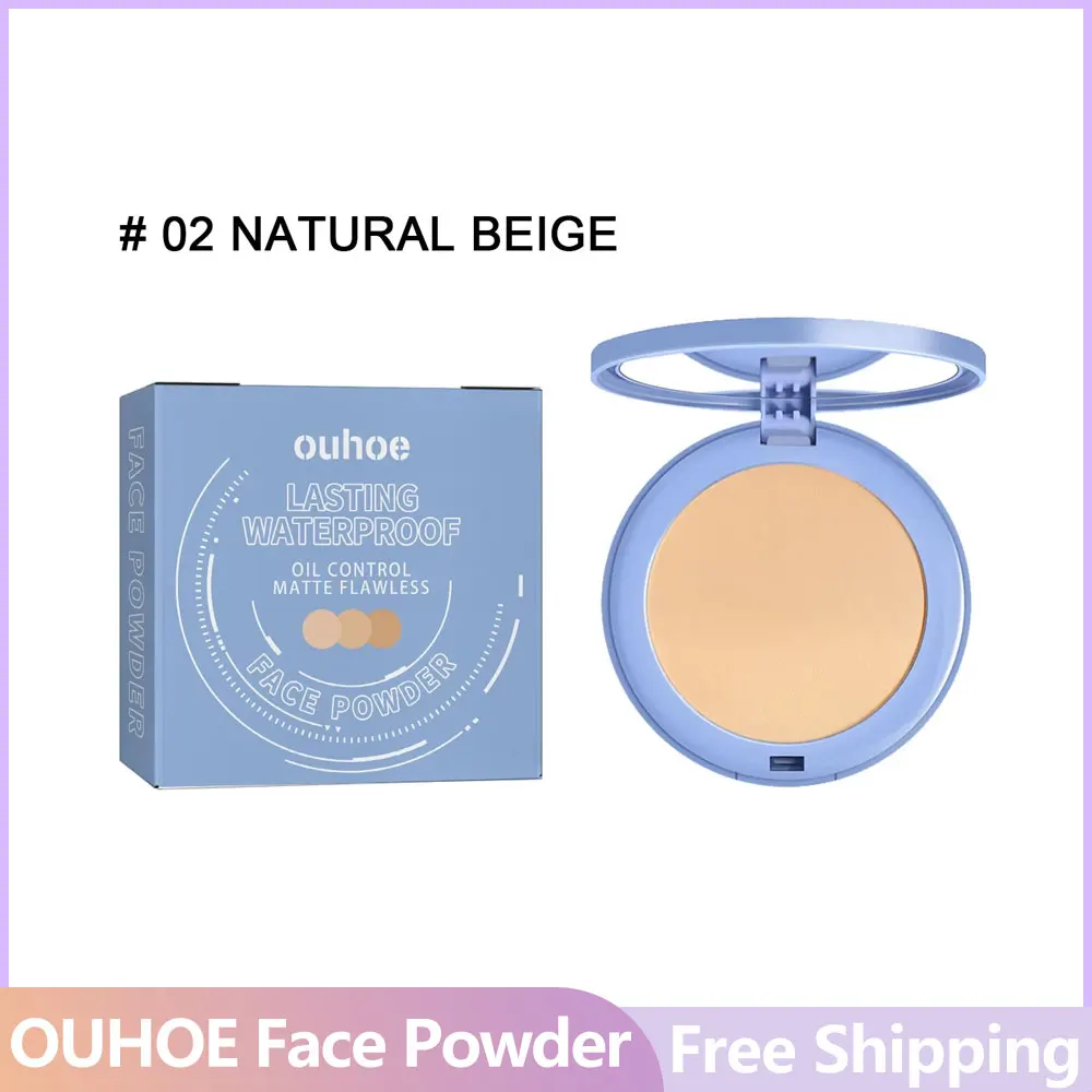 Pressed Setting Powder รูขุมขนที่มองไม่เห็นฝ้ากันน้ําควบคุมน้ํามัน Matte Long Lasting Whitening คอนซีลเลอร์เครื่องสําอาง