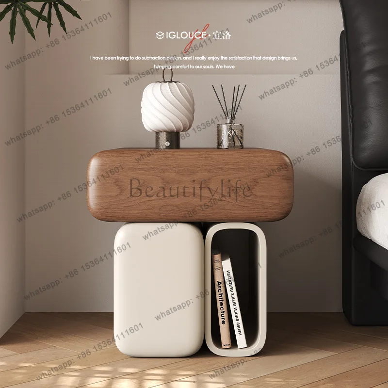 LS building block bedside table Italian minimalist locker retro bedroom storage modern minimalist small