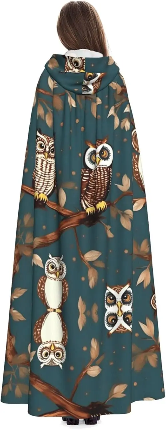 Adult Hooded Cape Carnival Festival Cape Cosplay Robe Costume party Gothic Carnival