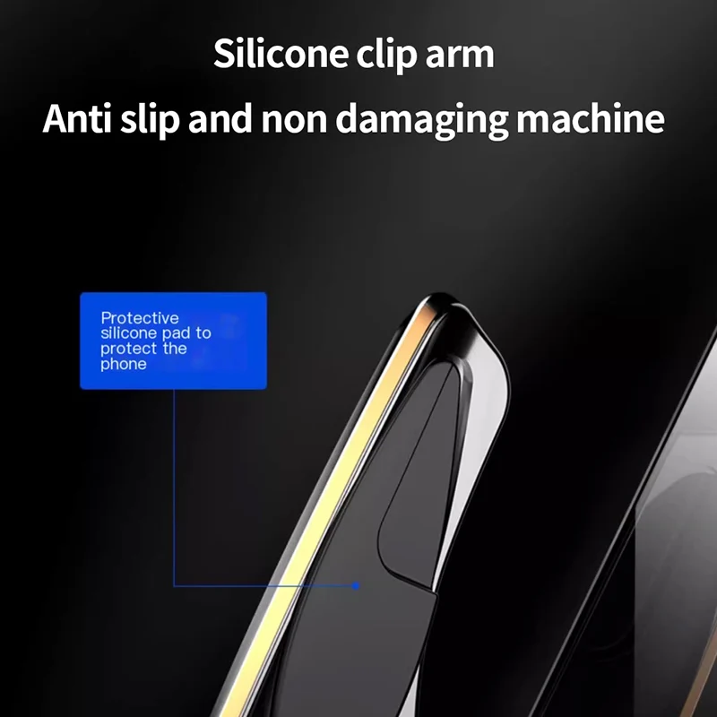 2025 تنفيس تكييف هواء السيارة الجديد العالمي الصامت المضاد للاهتزاز الملاحة شحن لاسلكي حامل هاتف السيارة