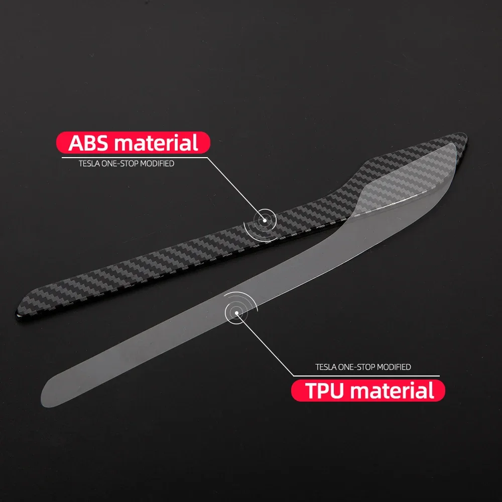 Türgriff schutz folie für Tesla Modell y 3 2017 2012-2016 Zubehör abs Material Kohle faser Farbe Türgriff abdeckung