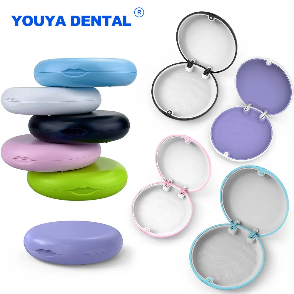 Dental Orthodontic Oral Care Portable False Teeth Tooth Portable Storage Box Organizer Aligner Retainer Braces Dentistry Access