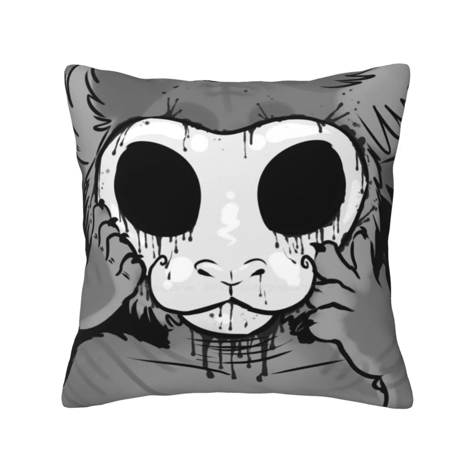 Behind The Mask Fashion Sofa Throw Pillow Cover Pillowcase Identity Anthropomorphic Furry Tiger Robot Android Doll Bleeding