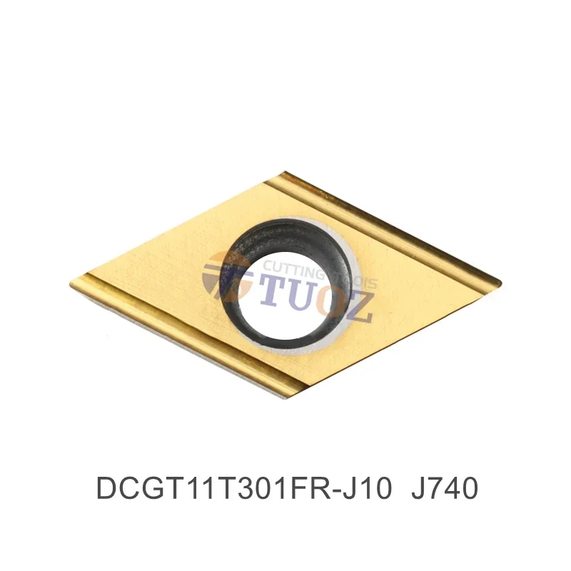 

100% Original DCGT11T301FR-J10 DCGT11T302FR-J10 J740 Turning Tools Carbide Insert DCGT 11T301 11T302 FR -J10 CNC Lathe Cutter