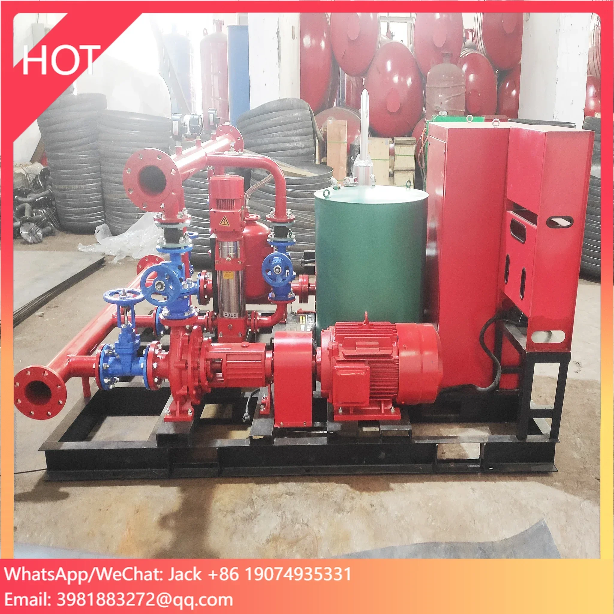 Skid Mounted Fire System Pumps, Max 3000GPM 200PSI