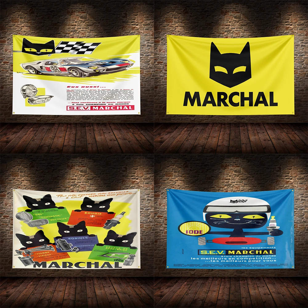 

3x5 Ft M-Marchals'pexis'pexis Racing Flag Polyester Printed Cars Flags for Room Garage Decor