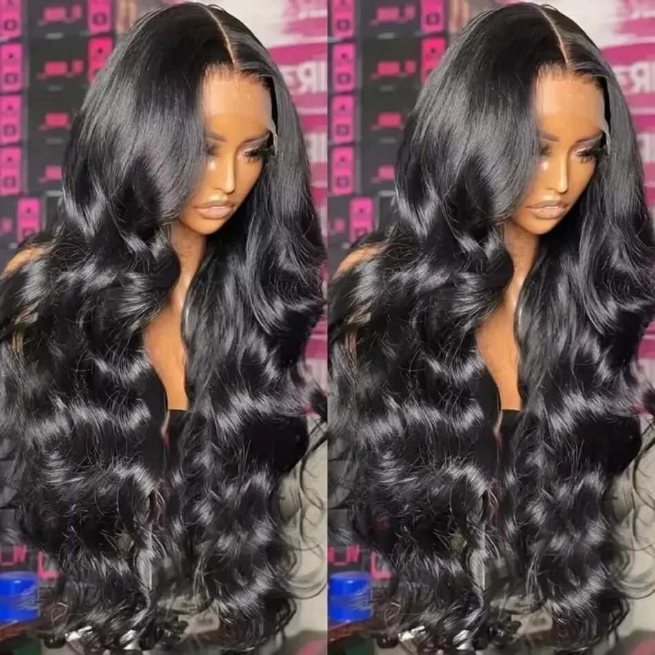 วิกผมลอนธรรมชาติจากผมมนุษย์แท้ 100% คุณภาพสูง วิกผมหน้าผากลูกไม้ HD 13x6 ความหนาแน่น 250% ผมบราซิลแท้ ยาว 40 นิ้ว