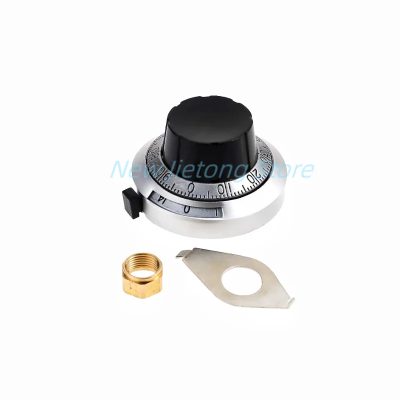 1pc B2 Digital Multi-turn Potentiometer Switch Cap 46MM 0-14 Precision Dial Knob 3590S 7276 Shaft hole diameter 6.35mm