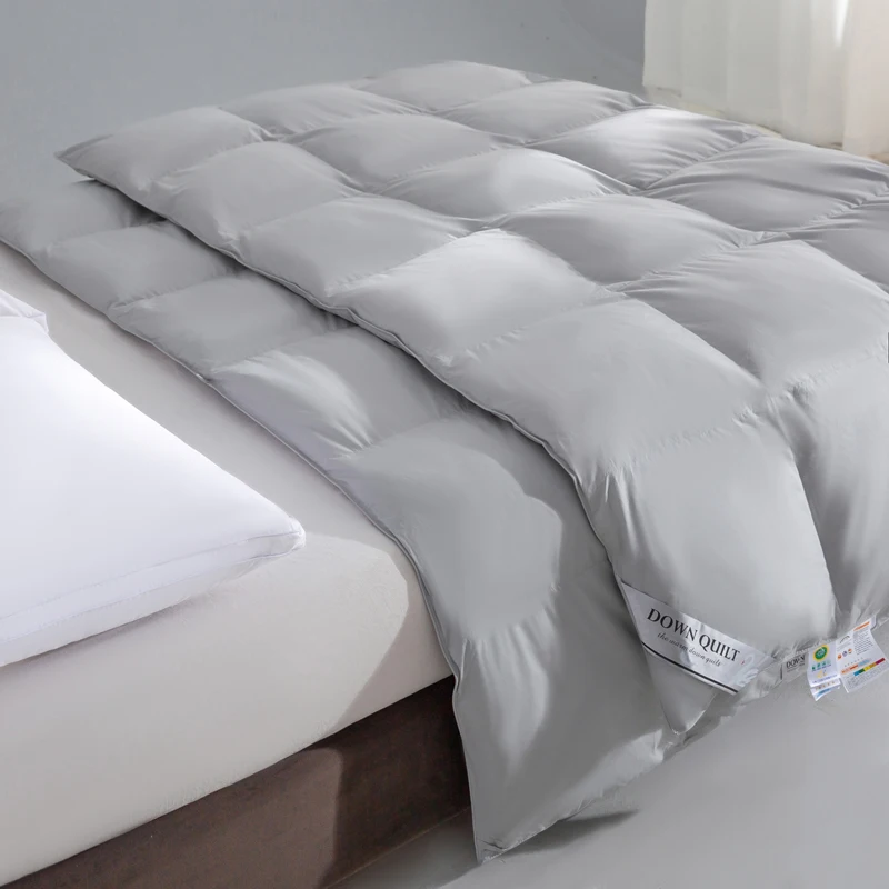 Lofty Down Quilt 100% White Goose Down Duvet Luxurious Hotel Grade Comforter Twin Full Queen King Size All Season Bed Blanket